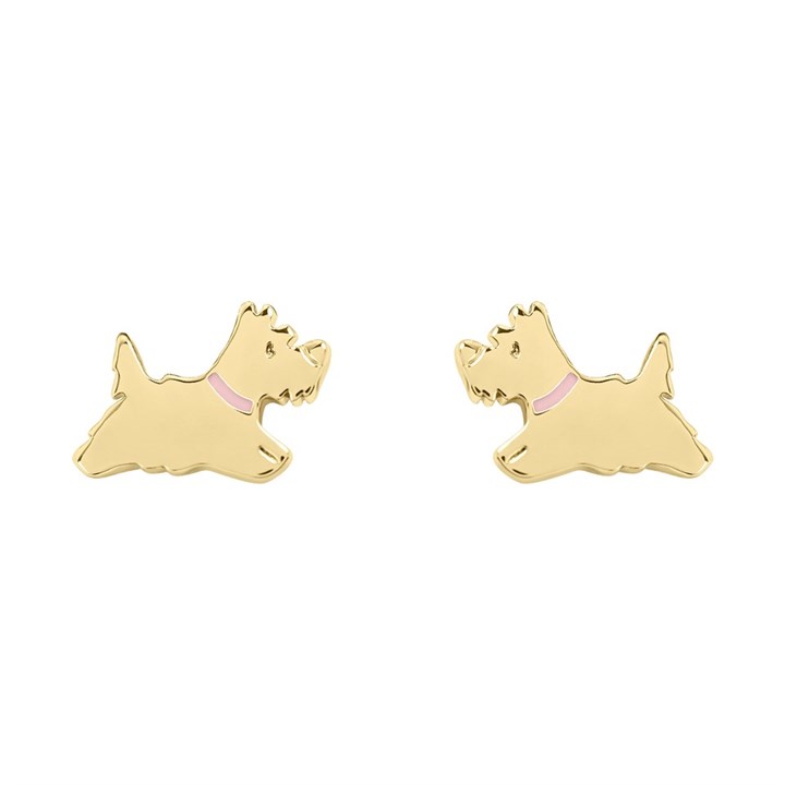 Radley RYJ1336S 18ct Gold Plated Dog Earrings - J81158
