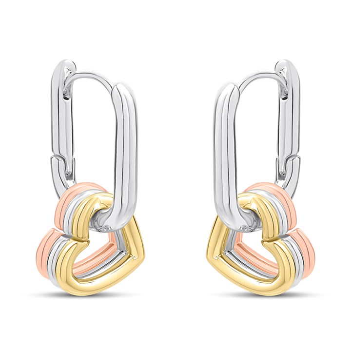Radley RYJ1639S Gold Plated And Silver Tone Heart Hoop Earrings - J81170