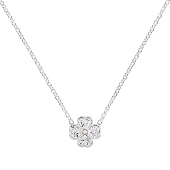Radley RYJ2519 Silver CZ Flower Necklace - J81179