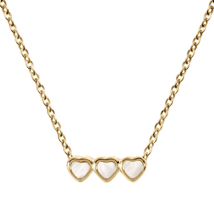 Radley RYJ2520 Silver 18ct Gold Plated Mother Of Pearl Triple Heart Necklace - J81180