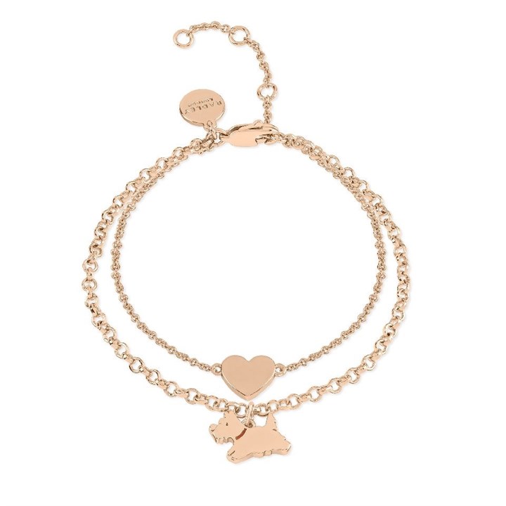Radley RYJ3222S Rose Tone Double Chain Bracelet - J81902