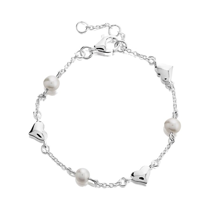 Little Star Silver Freshwater Pearl Children's Bracelet - J83126