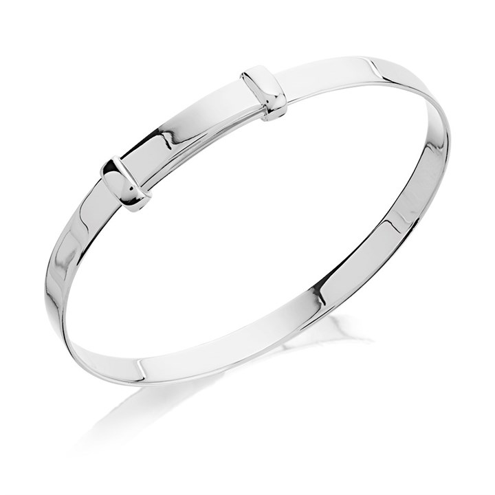 Little Star Silver Expanding Children's Bangle - J83127