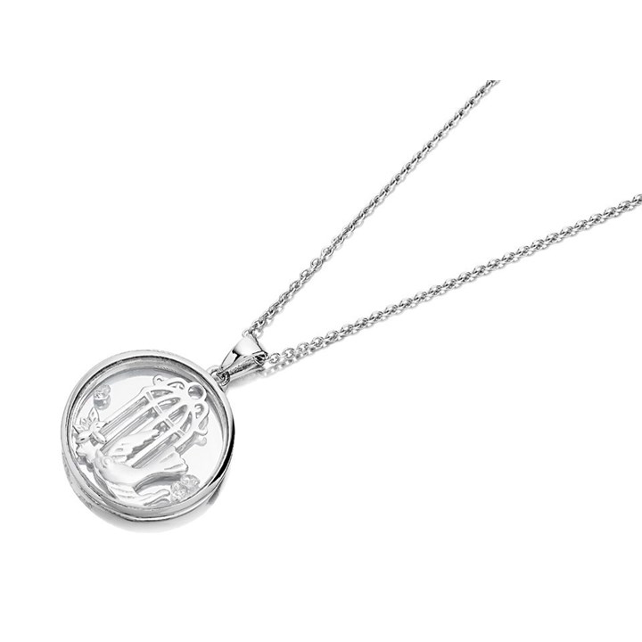 Astra Silver Cubic Zirconia Birdsong Necklace - J88107