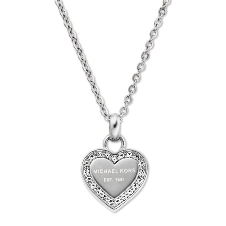 Michael Kors MKJ3970040 Cubic Zirconia Heart Necklace - J94108