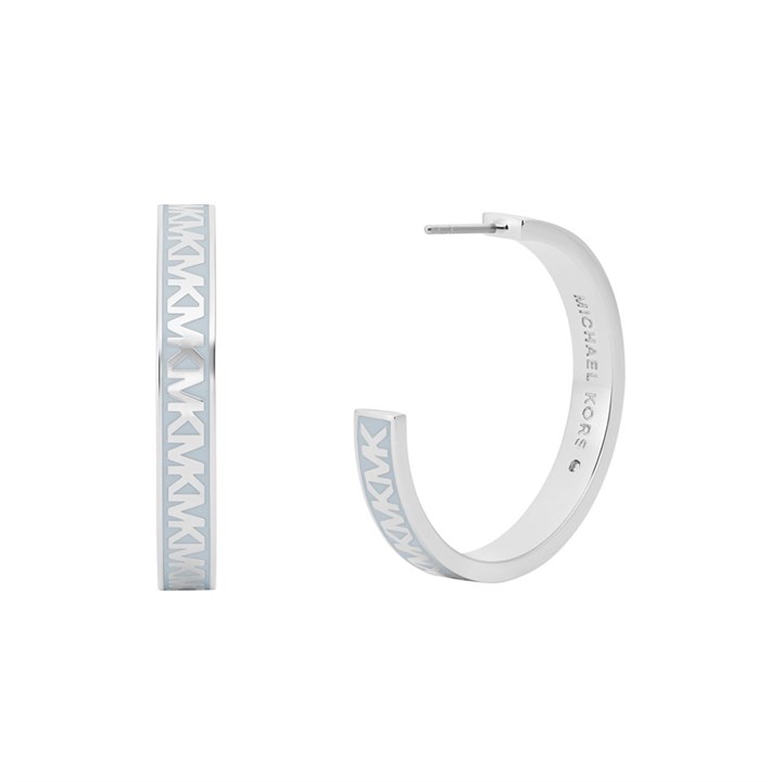 Michael Kors MKJC0026C040 Silver-Tone Hoop Earrings - J94151