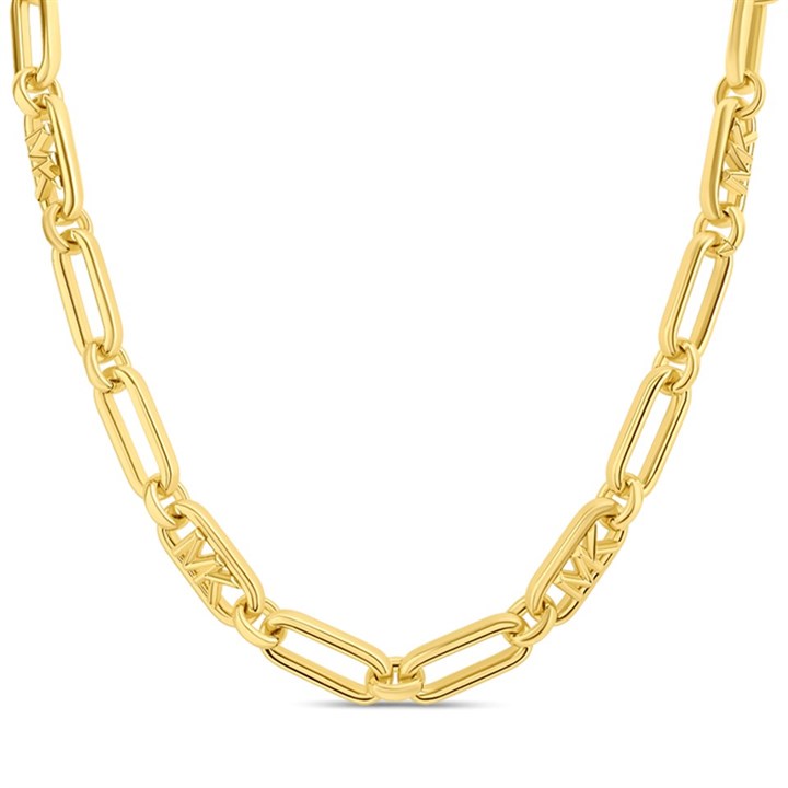 Michael Kors MKJ828400710 Gold Tone Link Chain Necklace - J94166