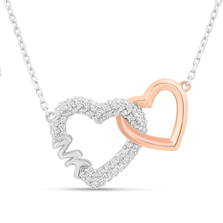 Michael Kors MKC1641AN931 Love Sterling Silver Necklace - J94173