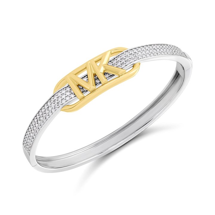 Michael Kors Two-Tone Pavé Empire Bangle MKC1672CZ931 - J94188
