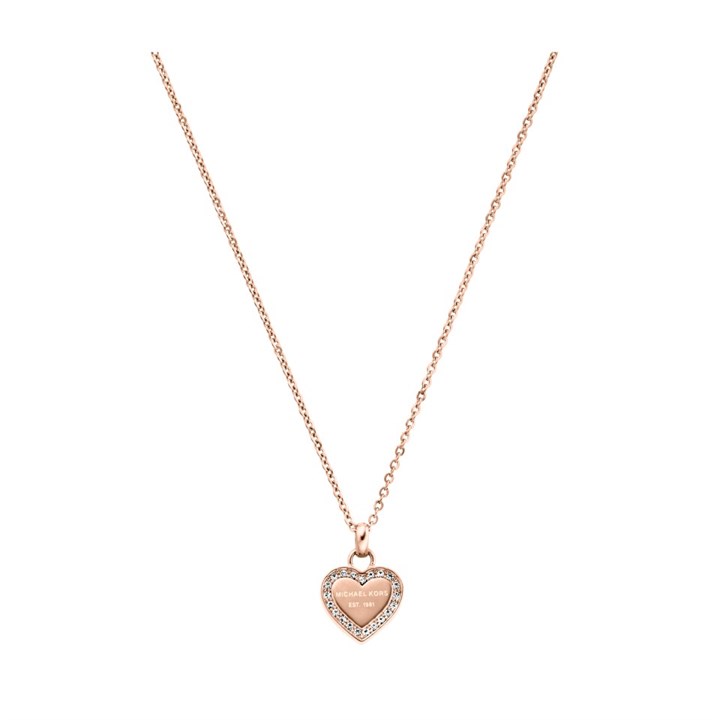 Michael Kors MKJ3971791  Rose Gold Tone Heart Necklace - J94199