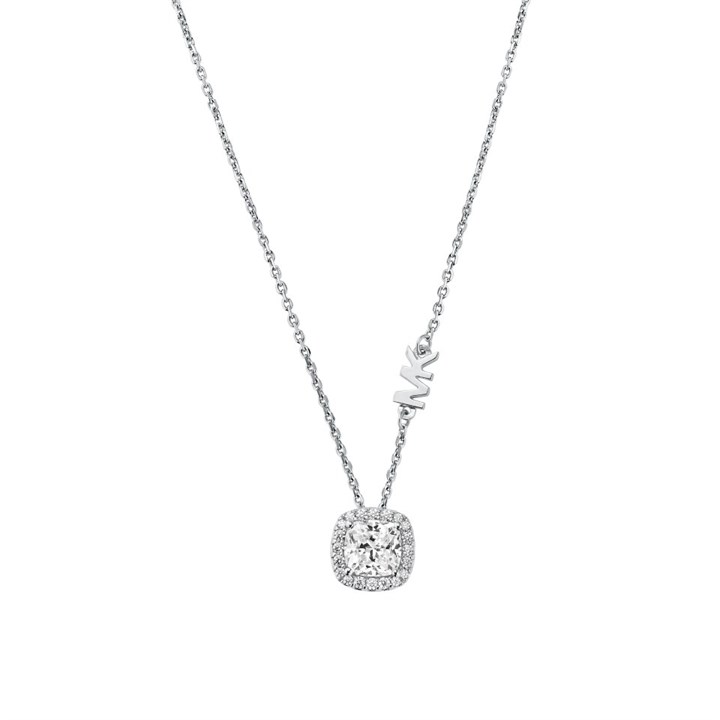 Michael Kors MKC1407AN040 Silver Stone Set Necklace - J94211