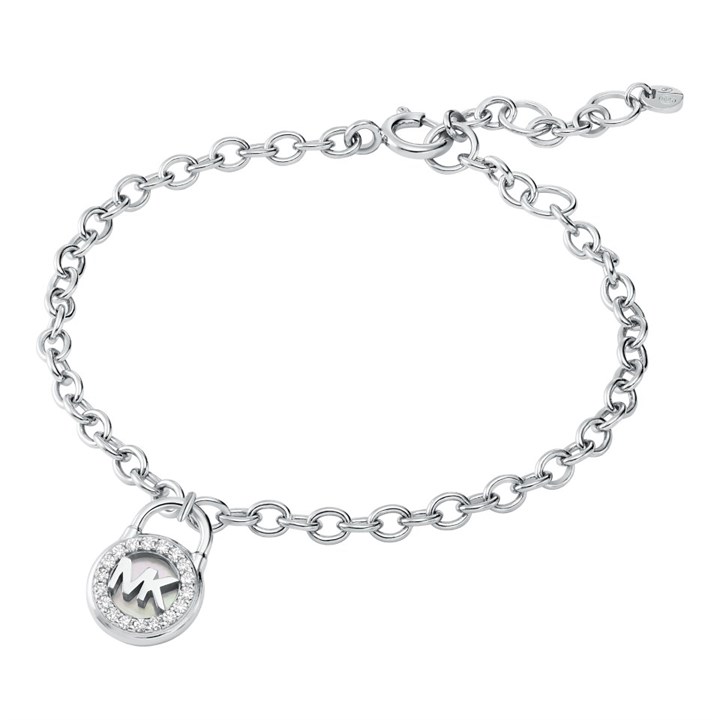 Michael Kors MKC1604AH040 Silver Stone Set Bracelet - J94216