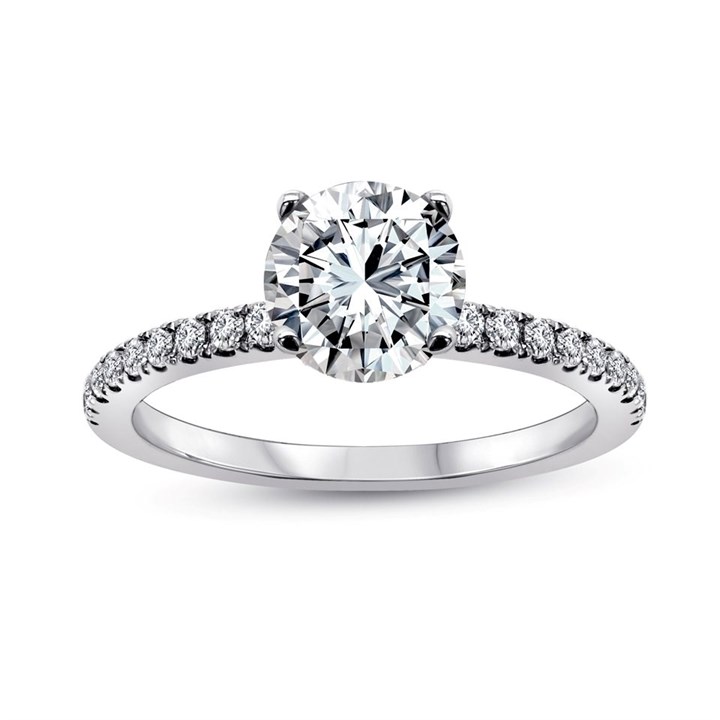 Blossom 9ct White Gold Lab Grown Diamond Solitaire Ring - 1.23ct - L40004