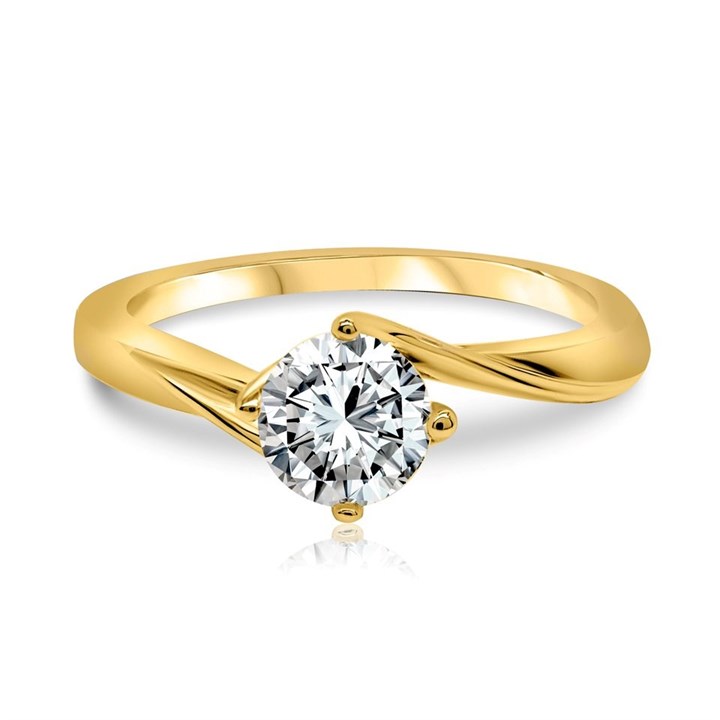Blossom 9ct Gold Lab Grown Diamond Solitaire Ring - 1/2ct - L40010