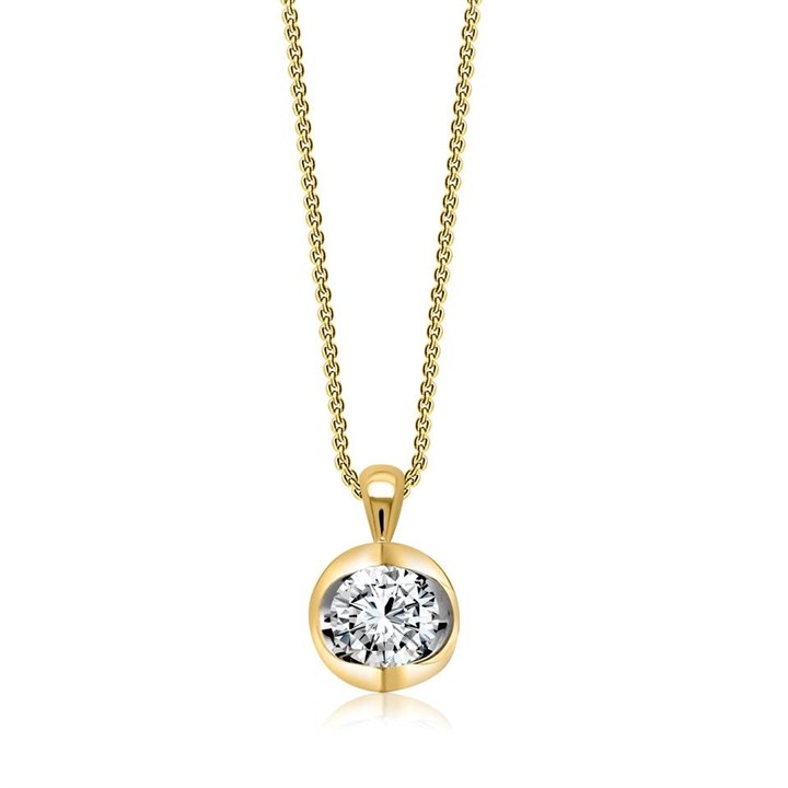 Blossom 9ct Gold 1 Carat Lab Grown Diamond Necklace - L40081