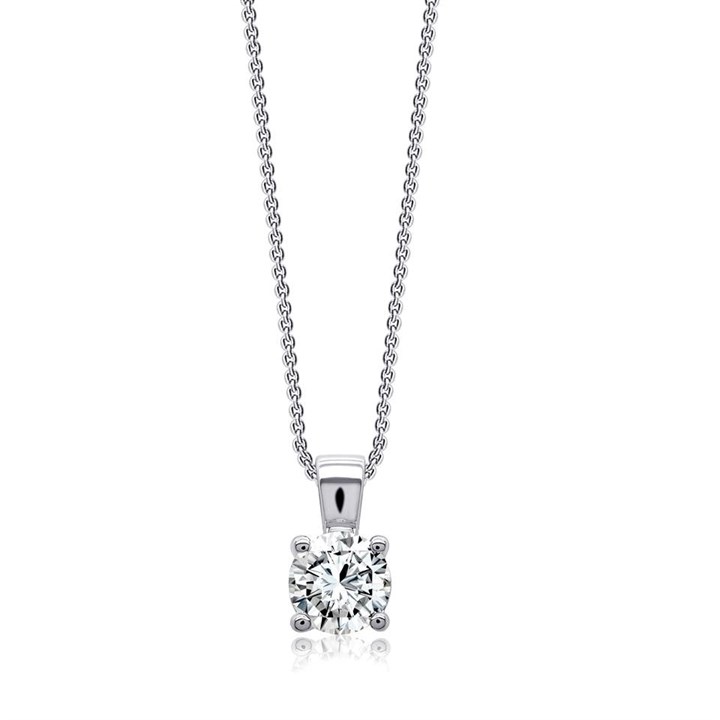 Blossom 9ct White Gold 1 Carat Lab Grown Diamond Necklace - L40083