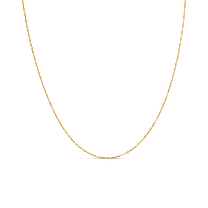 Bonded Silver And 9ct Gold Chain- 18" - M3025