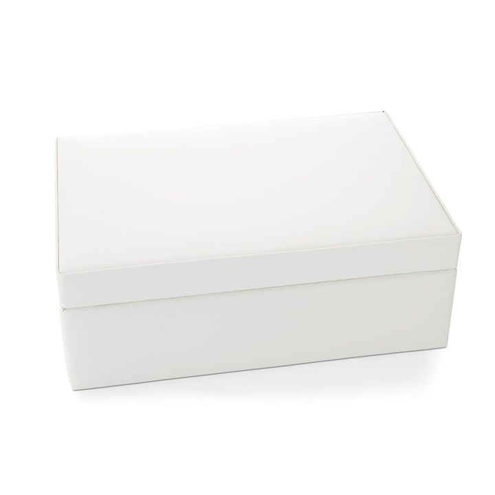 Ivory Coloured Bonded Leather Jewellery Box - P55134