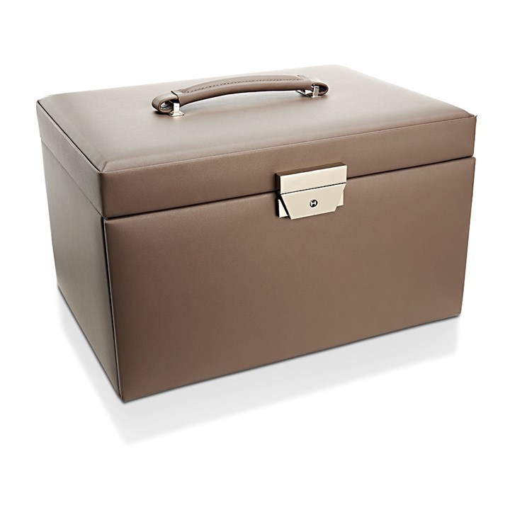 Large Mink Bonded Leather Jewel Box - P55165