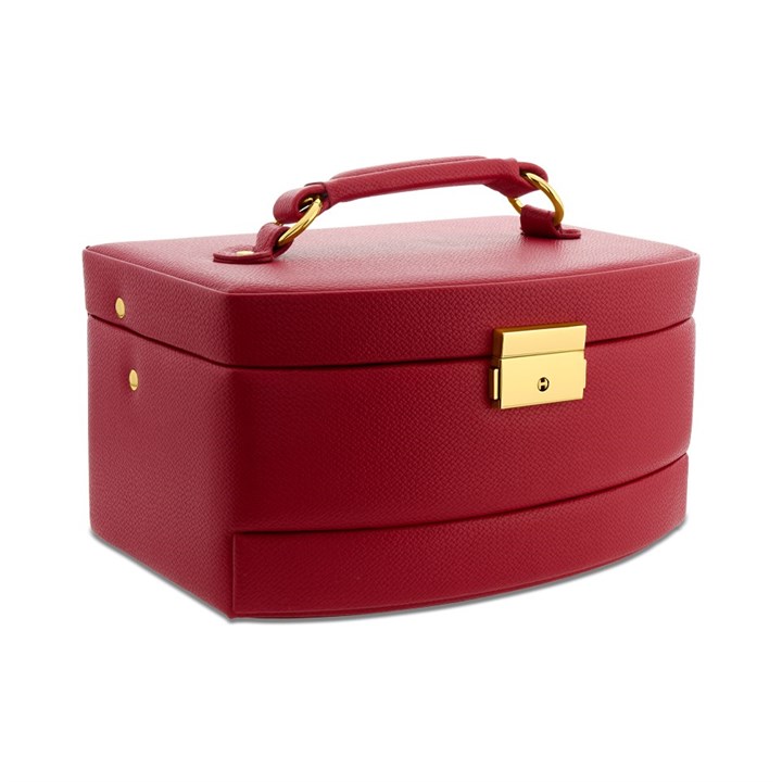 Lockable Red Jewellery Box - P55177