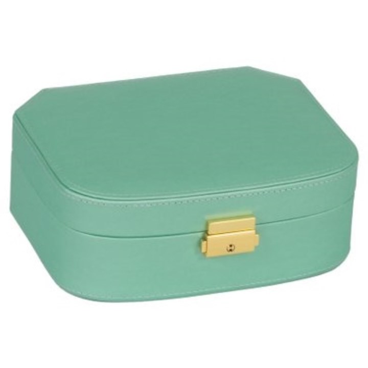 Sea Green Jewellery Box With Tray - P55208
