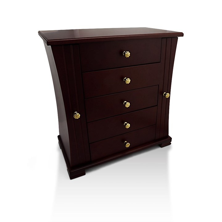 Mele & Co Wardrobe Style Cherrywood Jewellery Box - P56167