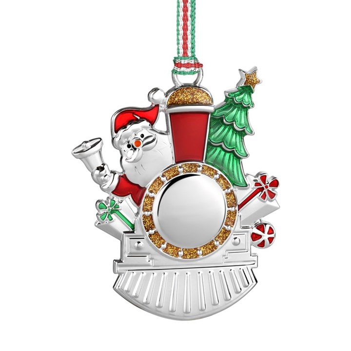 Newbridge Silverware Santa On Train Hanging Ornament - P59221