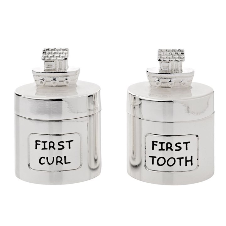 CG1952C Silver Plated Tooth And Curl Noah's Ark Set - P75141