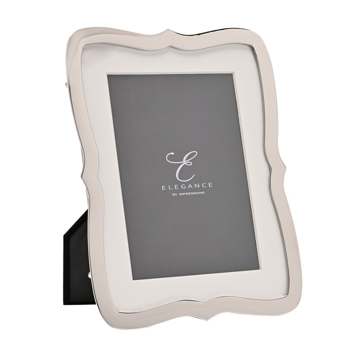 Elegance Silver Plated Wavy Edged Frame - P9166