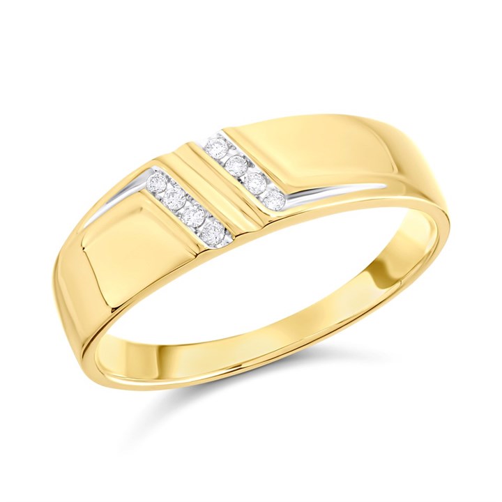 9ct Gold Diamond Ring - 5pts - R4013