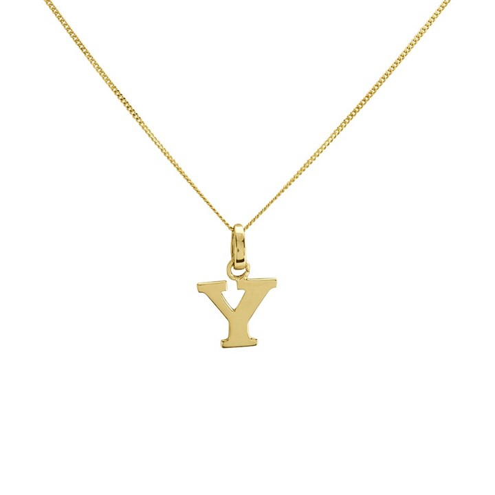 9ct Gold Initial Y Necklace - R50145