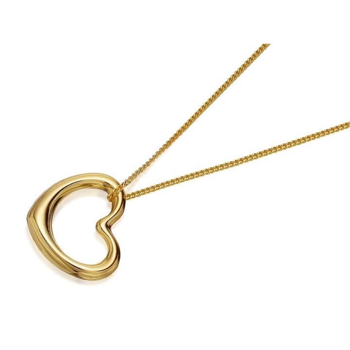 9ct Gold Floating Heart Necklace - R8732