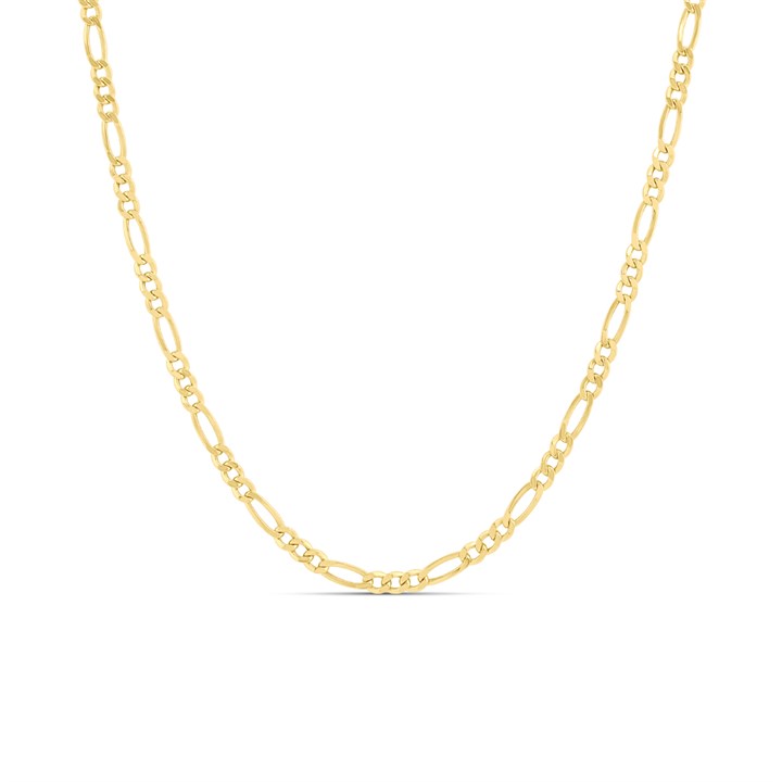 9ct Gold 3.2mm Wide Figaro 24in Necklace - R9117