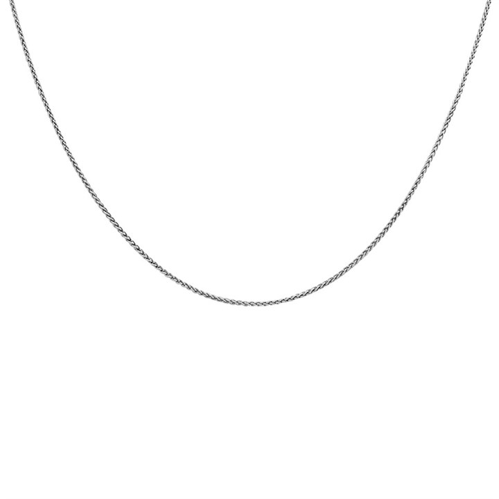 9ct White Gold 1mm Wide Spiga Chain - 20in - R9459