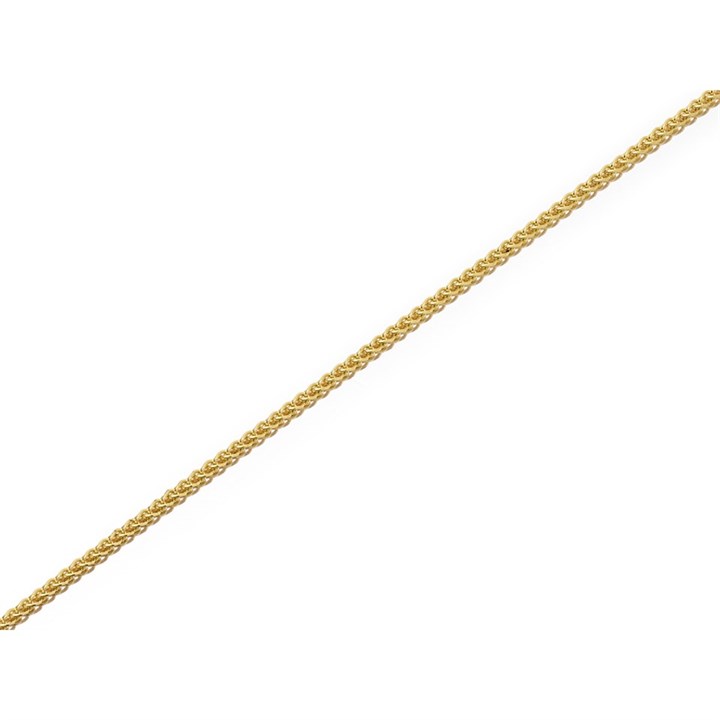 9ct Gold 1mm Wide Spiga Chain - 22in - R9478