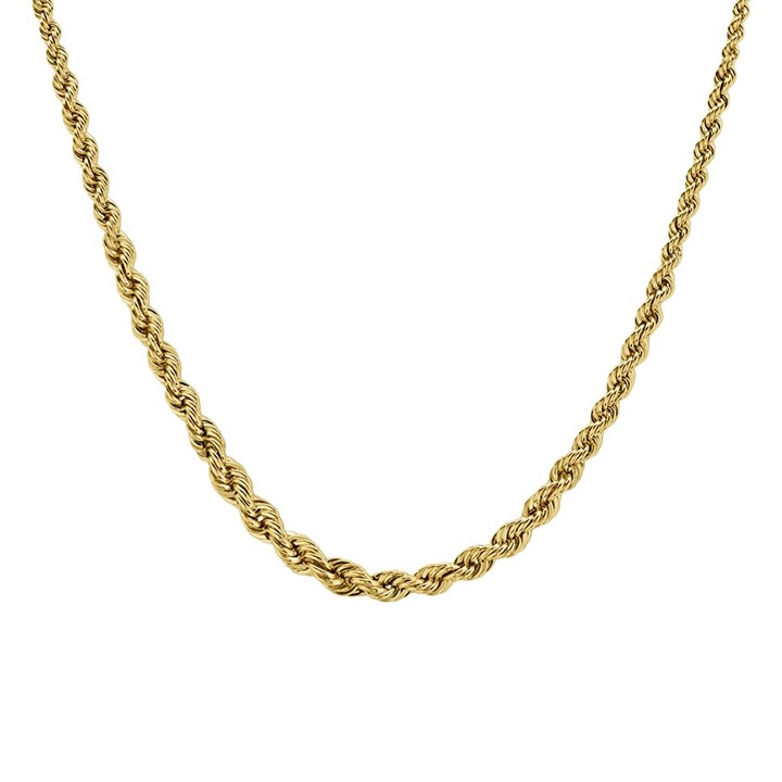 9ct Gold Graduated Rope Chain - 18in - R9540