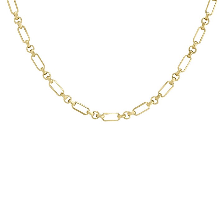 9ct Gold Belcher Chain - 18in - R9545
