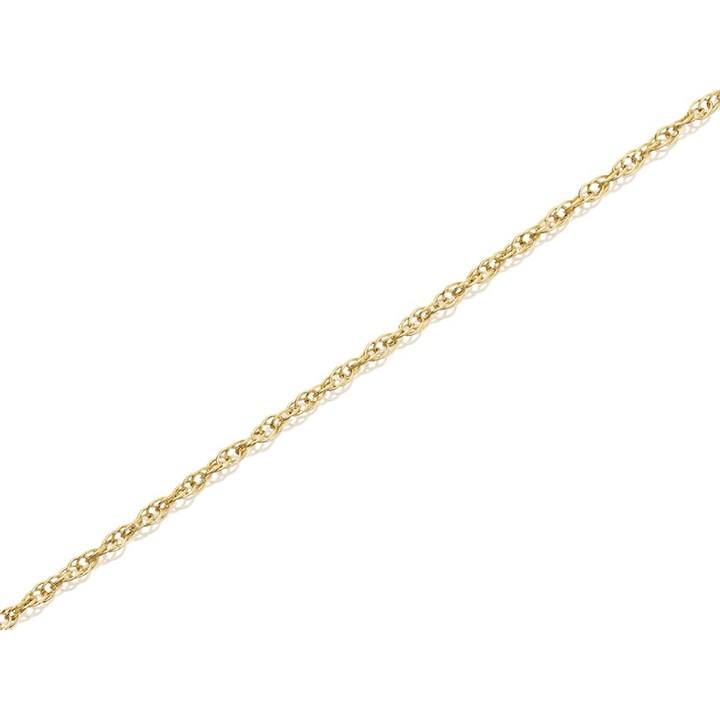 9ct Gold 0.7mm Wide Prince Of Wales Chain - 18in - R9724