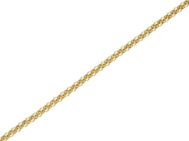 9ct Gold 1mm Wide Round Hollow Belcher Chain - 22in - R9820