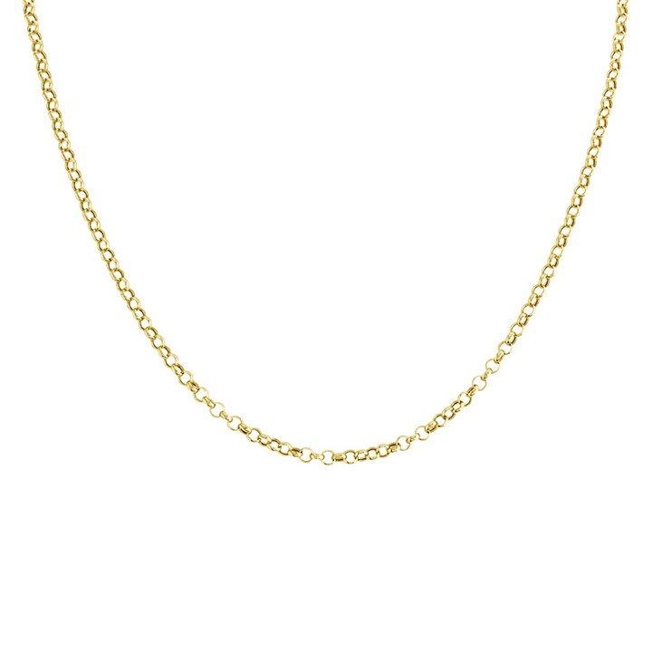 9ct Gold 2mm Wide Belcher Chain - 18in - R9830