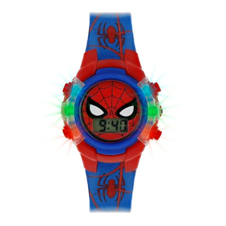 Spider-Man SPD4504 Digital Light-Up Silicone Strap Watch - W01180