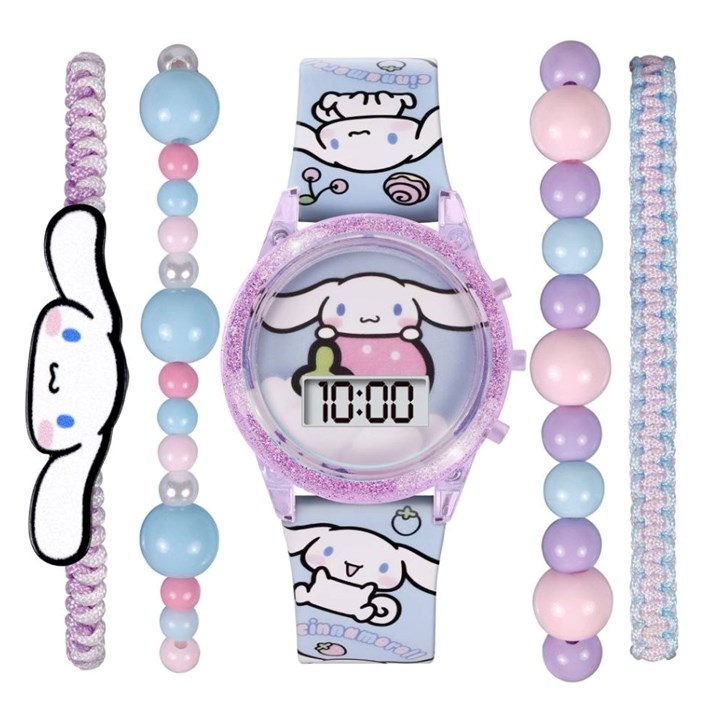 Cinnamonroll CIN0002 Digital Light Up Watch And Four Bracelets Set - W01188