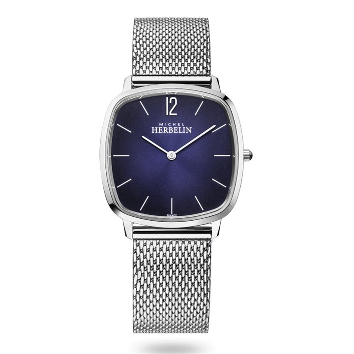 Herbelin 16905-15B City  Blue Dial Mesh Bracelet Watch - W03136