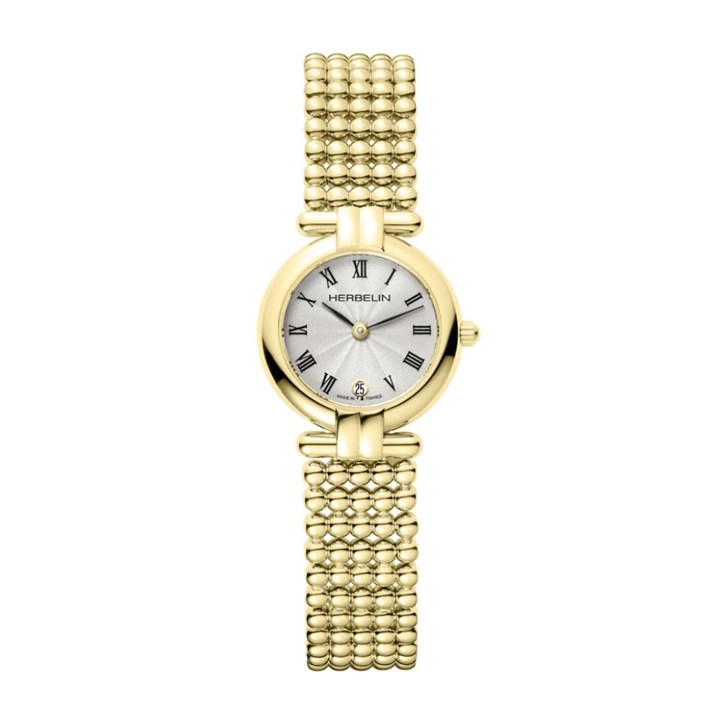 Herbelin 16873BP08 Perle Gold Tone Bracelet Watch - W03147