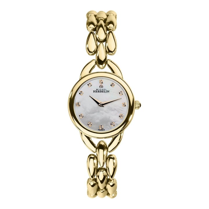Herbelin 17475-BP59 Waterfall Gold Tone Bracelet Watch - W03158