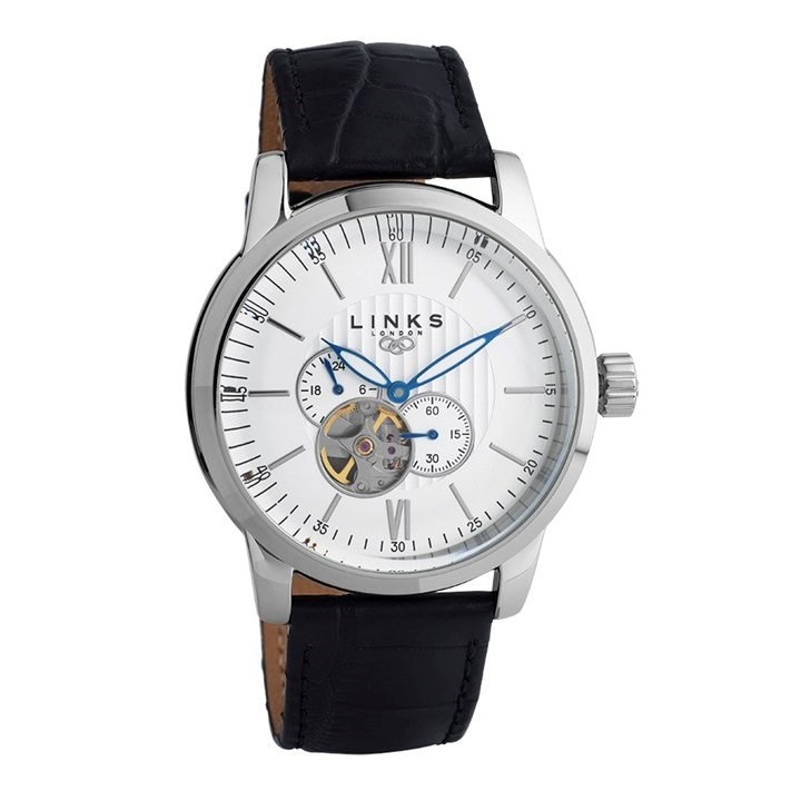 Links Of London 6020.1215 Black Leather Strap Watch - W04181