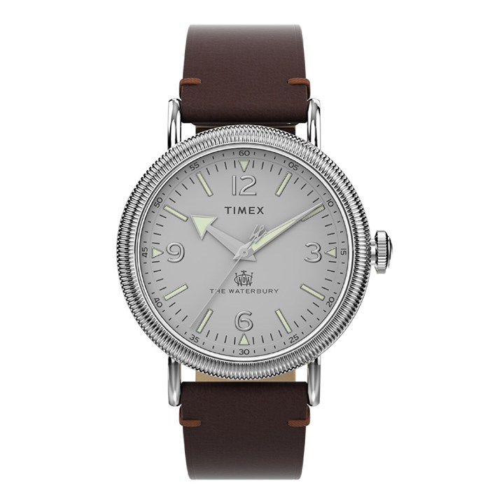 Timex TW2W20300 Waterbury Brown Leather Strap Watch - W04213