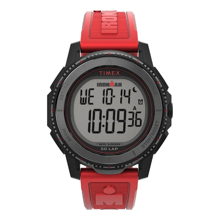 Timex TW5M57900 Ironman Adrenaline Digital Chronograph Red Plastic Strap Watch - W04222