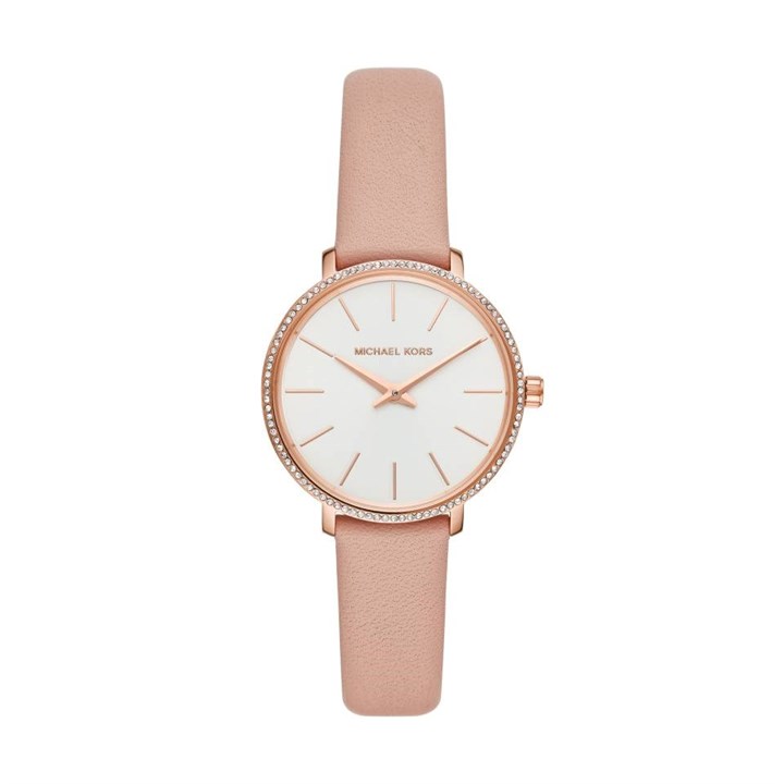 Michael Kors MK2803 Pink Leather Strap Watch - W08122