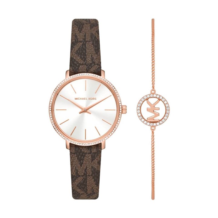 Michael Kors MK1036 Rose Pyper Watch And Bracelet Gift Set - W08182